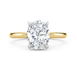 Malo Creations 14K Two-Tone Gold 1.84 tdw Oval Lab Diamond Ring