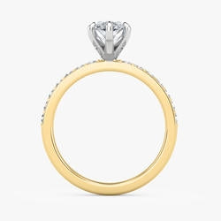 Malo Creations 14K Two-Tone Gold 1.50ct Marquise Lab Ring