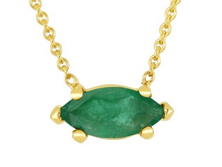 10k yellow gold 8x4 genuine Em