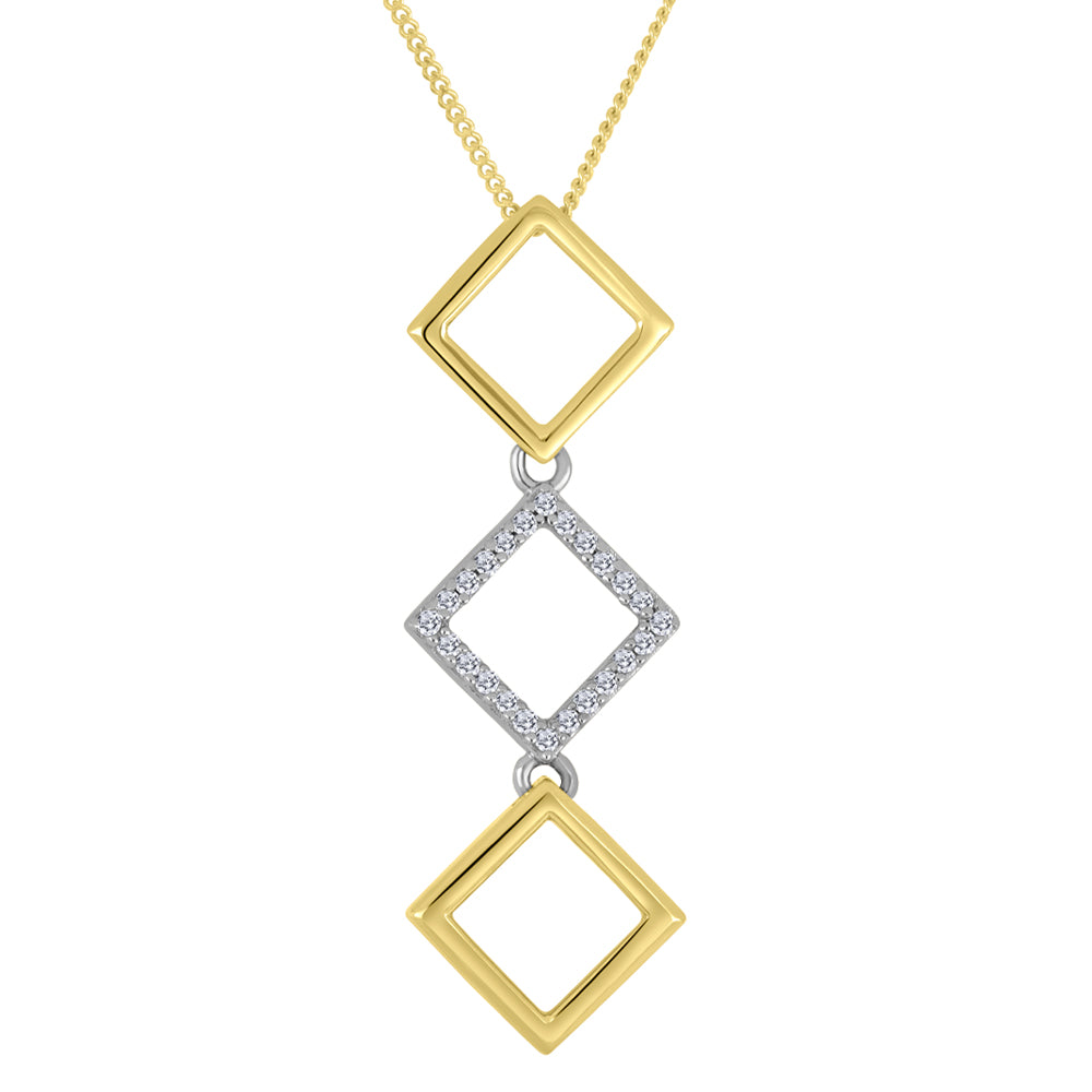 10K Diamond Pendant, 0.075TDW