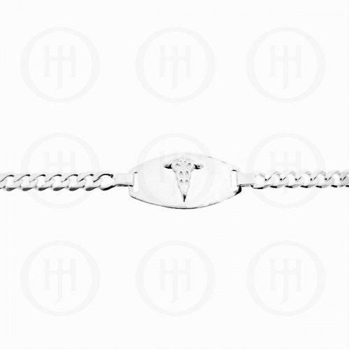 Sterling Silver Medical Alert Bracelet