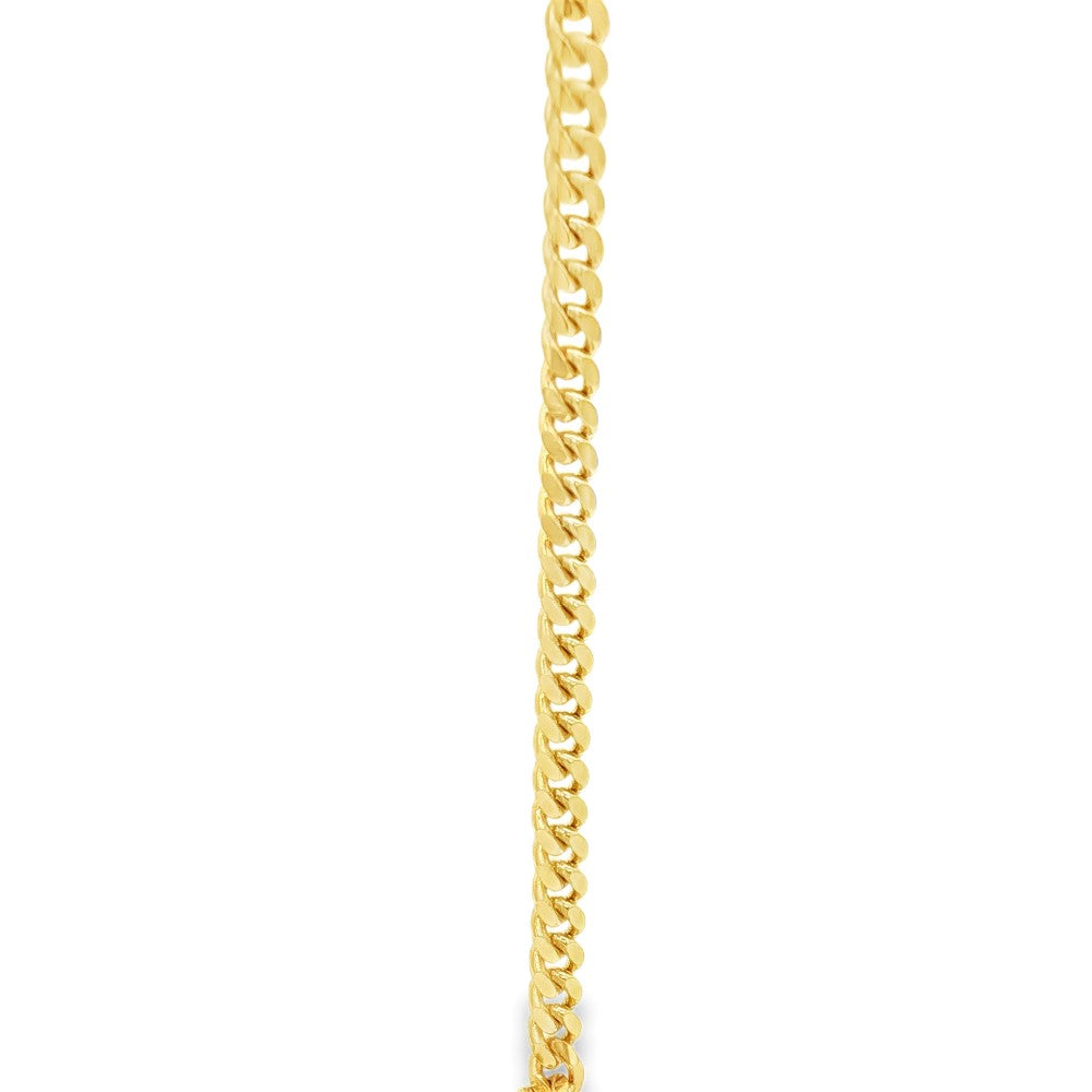 10k yellow gold 3.3mm solid cu