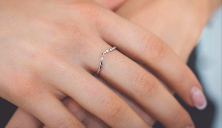 925 silver, rhodium-plated Fiv