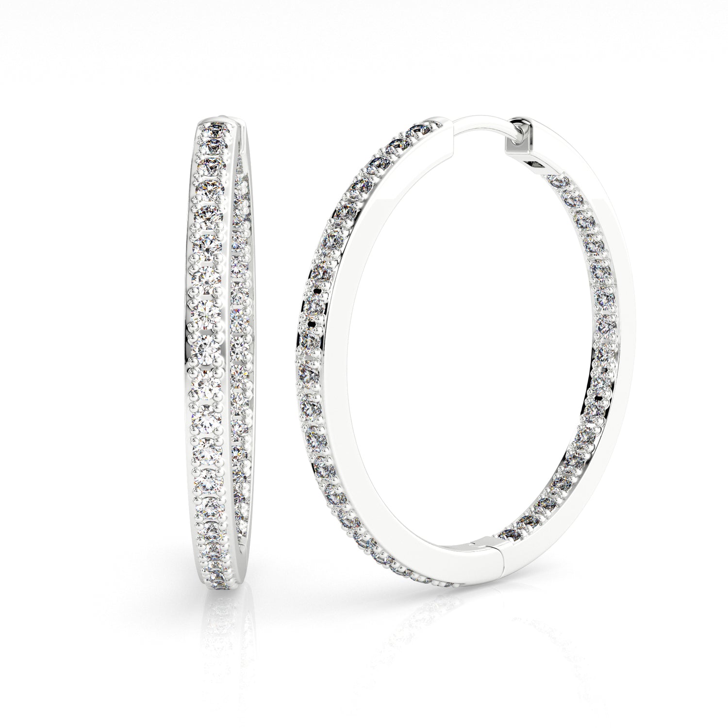 25MM Inside Out Hoop Earrings