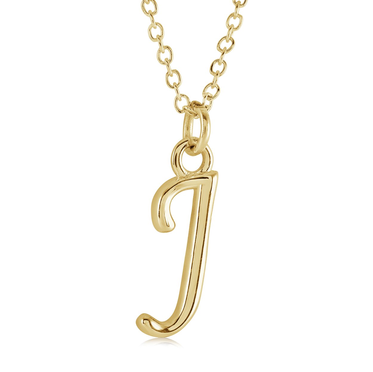 Initial 'J' Script, GP, Stainless Steel