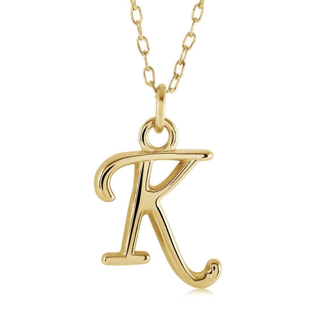 Initial 'K' Script, GP, Stainless Steel