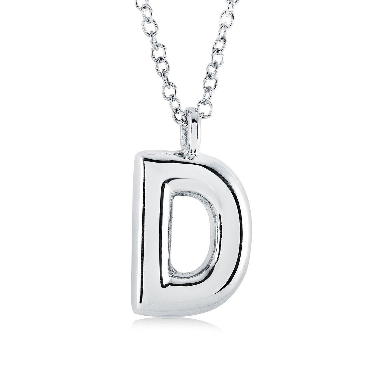 Initial 'D' Bubble, Stainless Steel