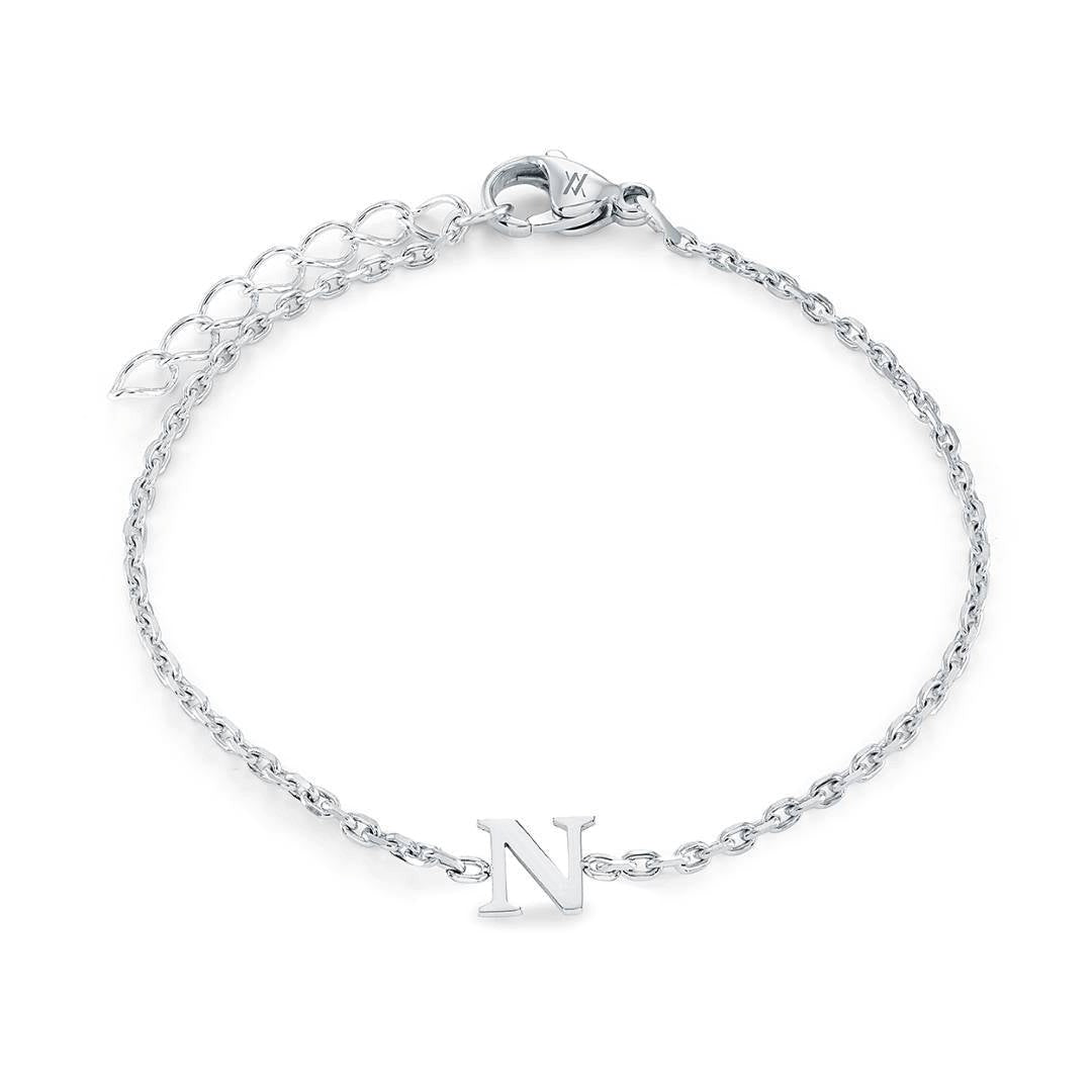 Yellow GP Initial Bracelet - Letter N