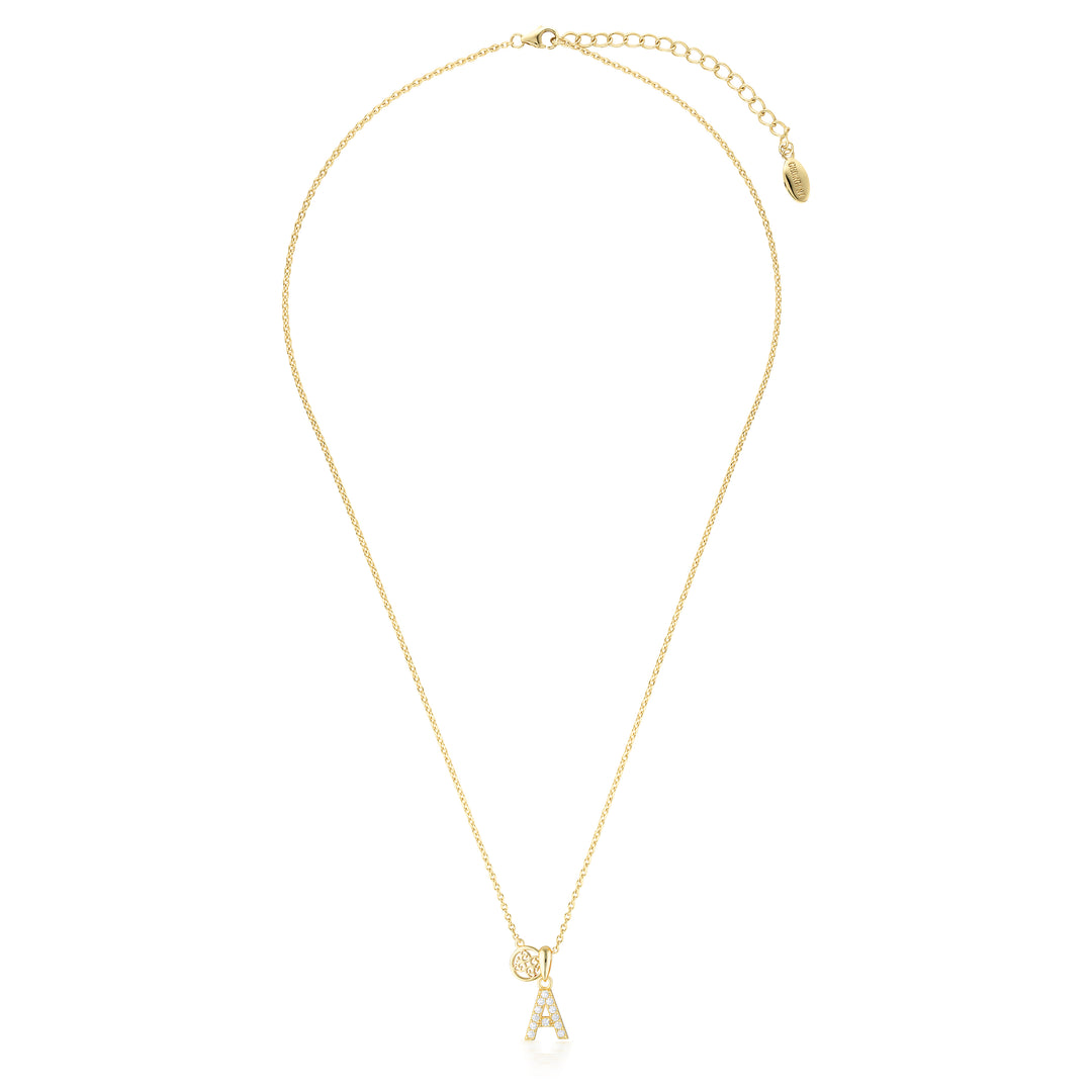Luxury Letters 'A' with CZ Accents