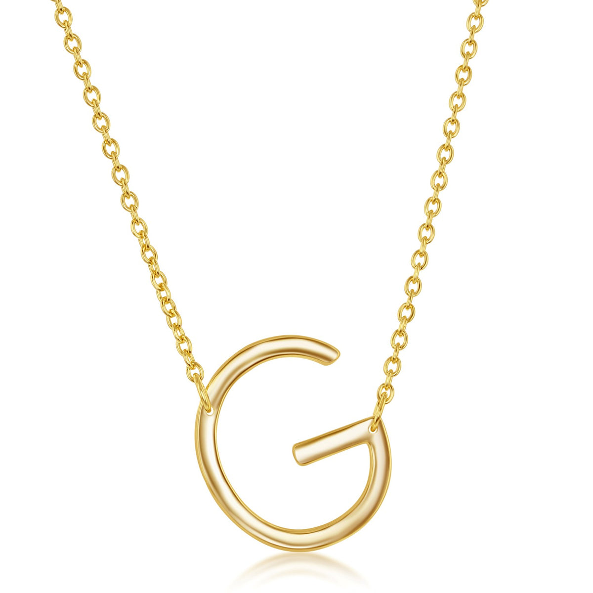 Sideways Initial G Necklace