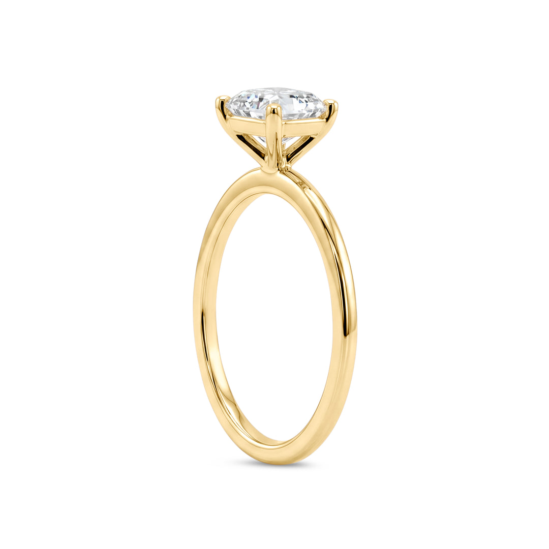 Love Grown 14ky LG 1.00ct Oval Cut Engagement Ring