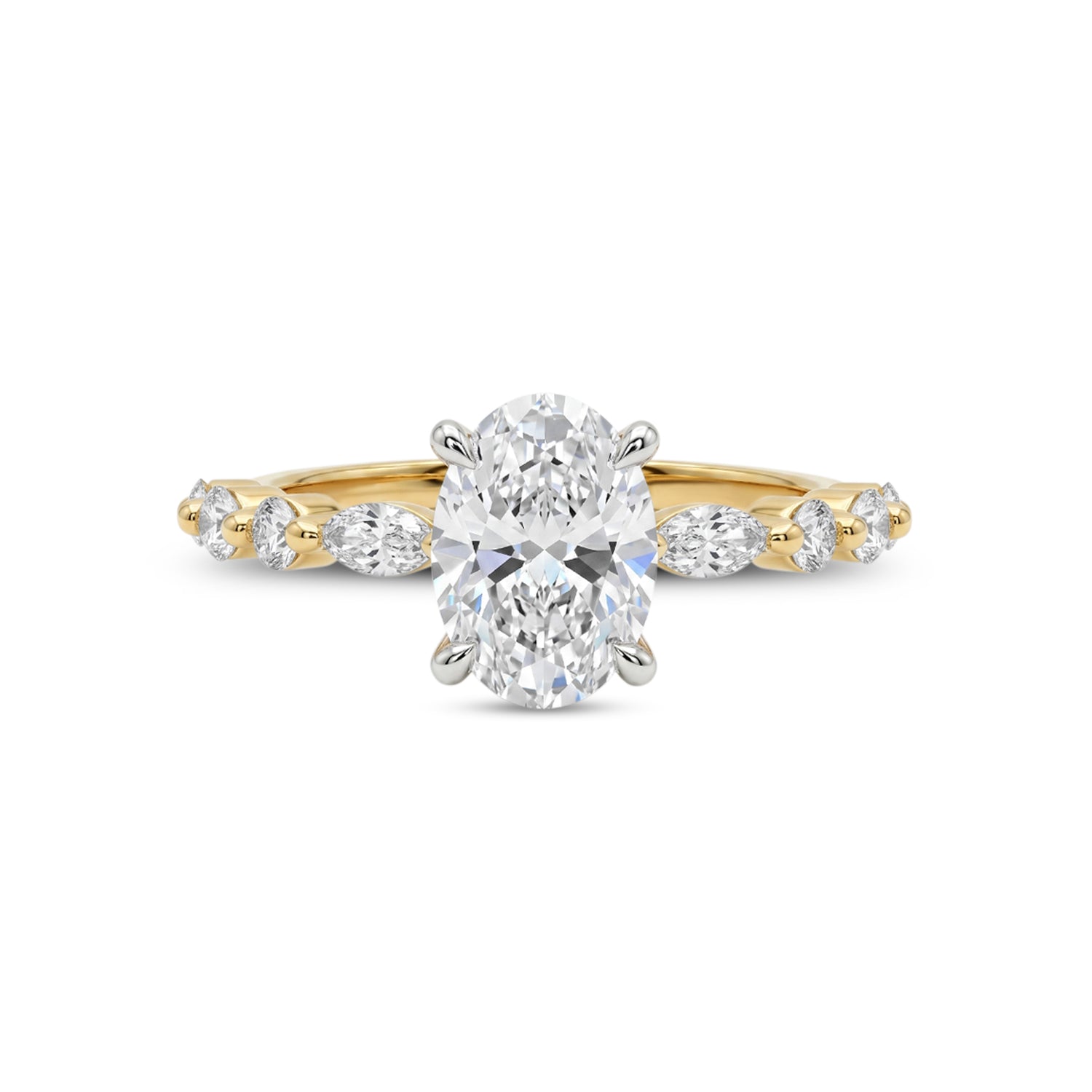 Love Grown 14k yellow and whit