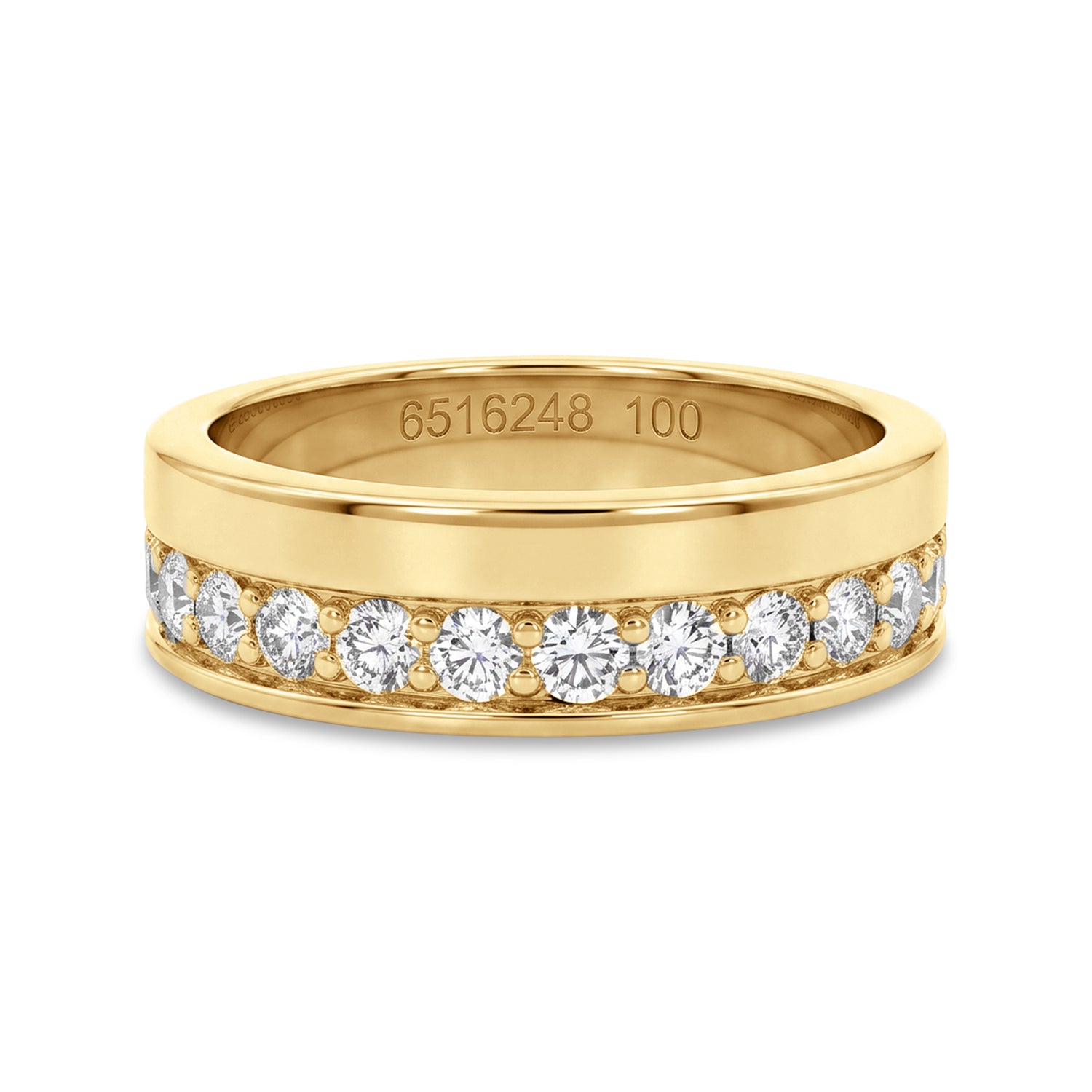 Love Grown 10k Gold Offset Lab Diamond Band