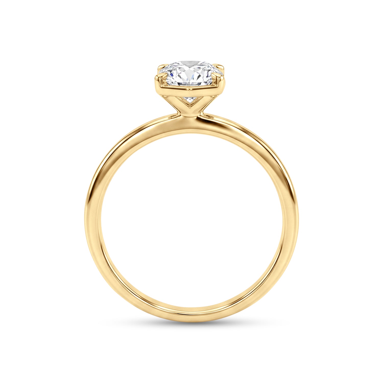 Love Grown 14k Gold Hexagonal Lab Diamond Ring