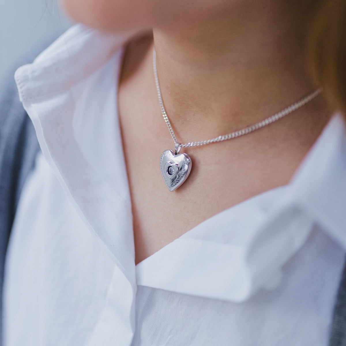 Dancing Diamond 20mm Heart Pendant