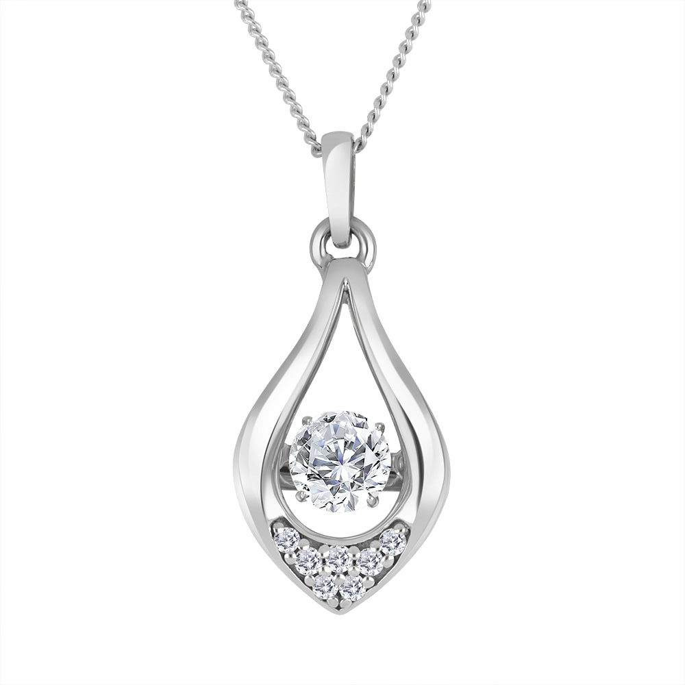 10k white gold Twinkle teardro