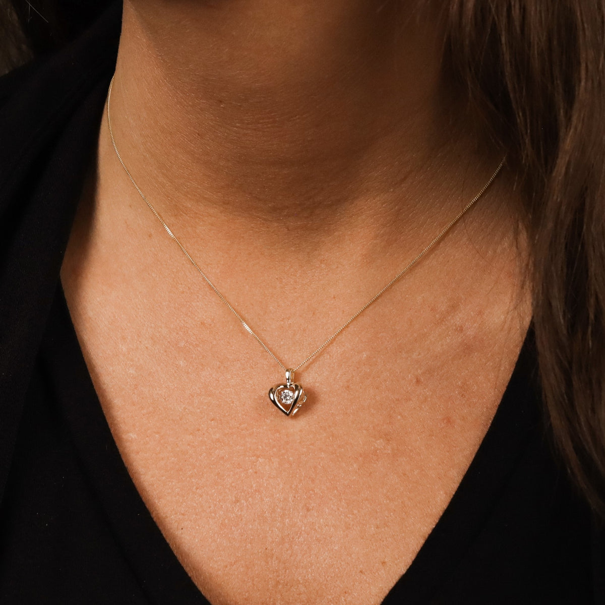 10k yellow gold Twinkle heart