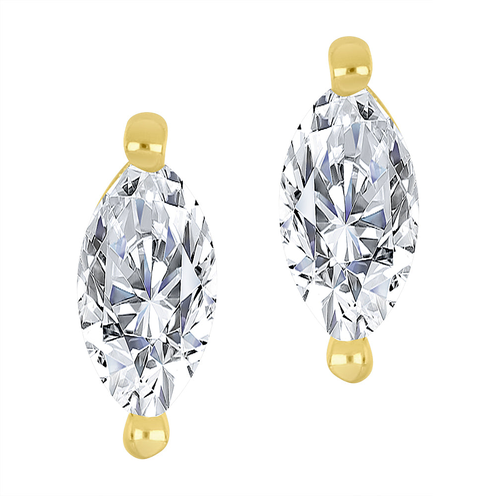10k yellow gold stud earrings