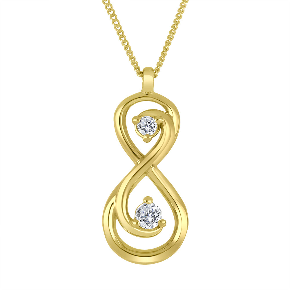 10k yellow gold infinity penda