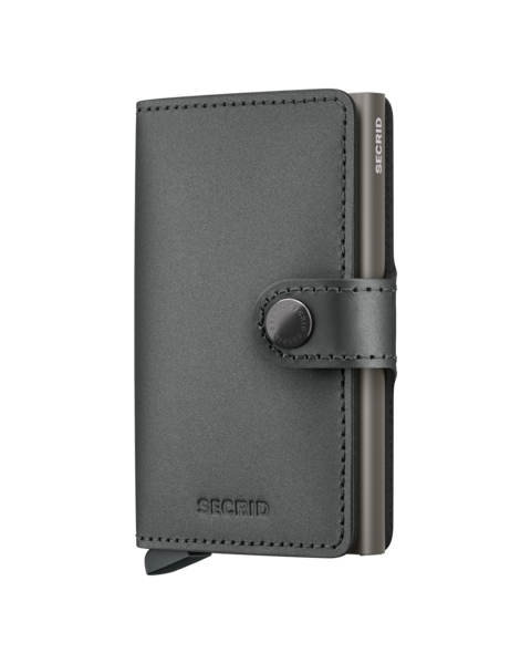 Secrid Miniwallet Satin Steel Leather