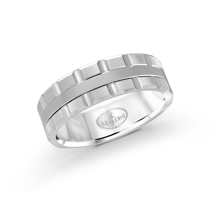 Mardini Executif - Carved 7MM Gold Ring