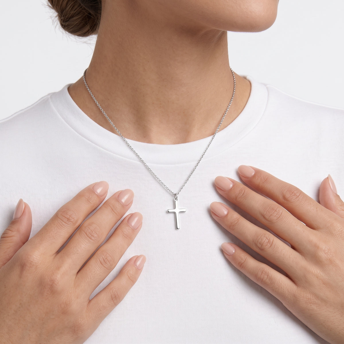 Rhodium-plated 925 sterling si
