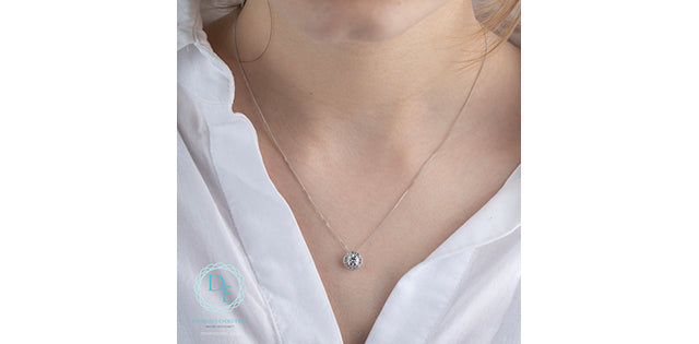 Lab-Grown Diamond Halo Pendant, 0.63TDW