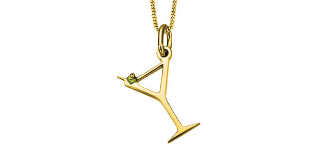 FINAL SALE - Diamond Days Martini Glass Diamond Pendant
