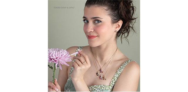 Diamond Days 10K Yellow Gold Butterfly Sapphire Pendant