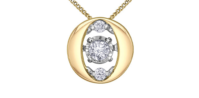 Pulse 10k yellow gold oval sha