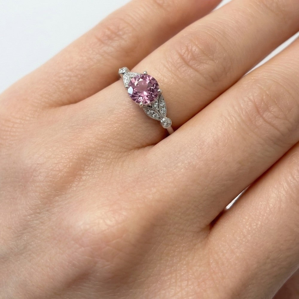 14 Karat Multi-Stone Engagement Ring, CT Center