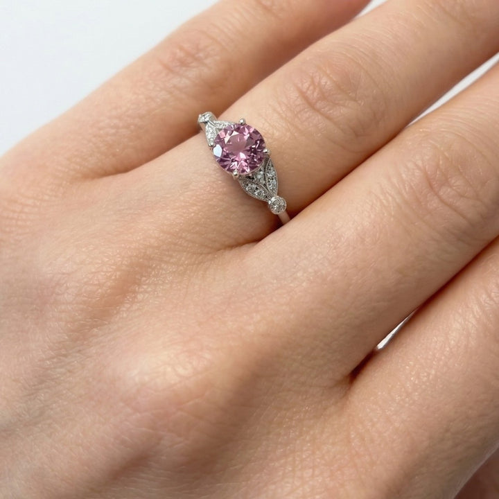 14 Karat Multi-Stone Engagement Ring, CT Center