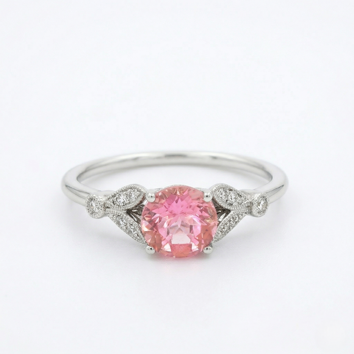 14 Karat Multi-Stone Engagement Ring, CT Center