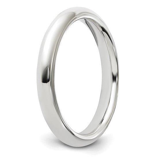 3MM Comfort Fit Sterling Silver Domed Band, size 7.5