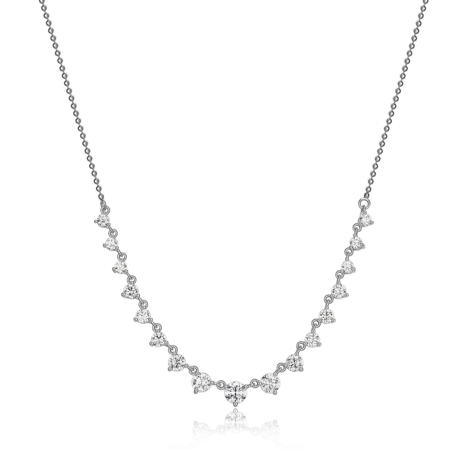 Graduated Necklace Featuring Diamondlite CZ