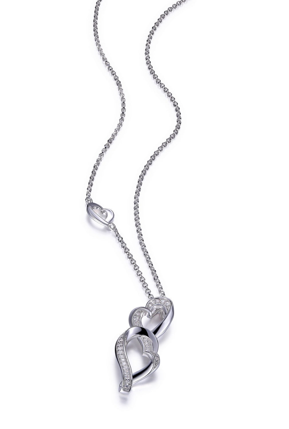 Triple Heart Drop Pendant