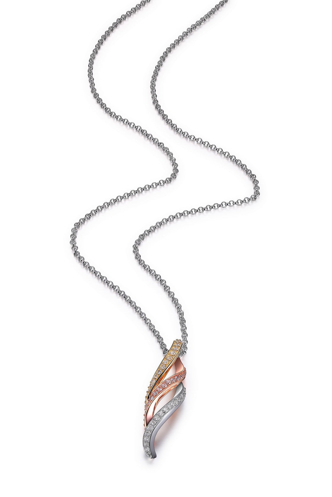 ELLE rhodium and gold-plated s