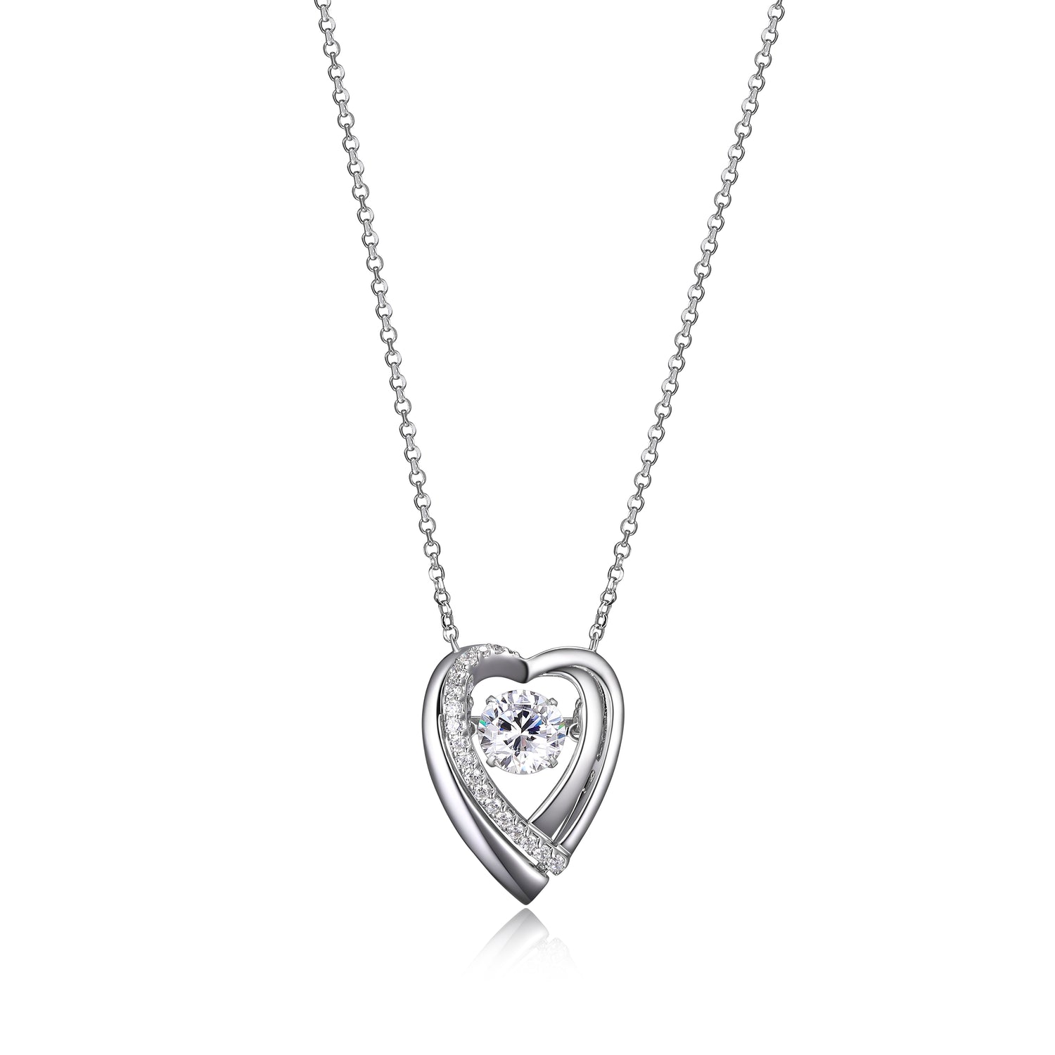 Elle sterling silver "amour" r