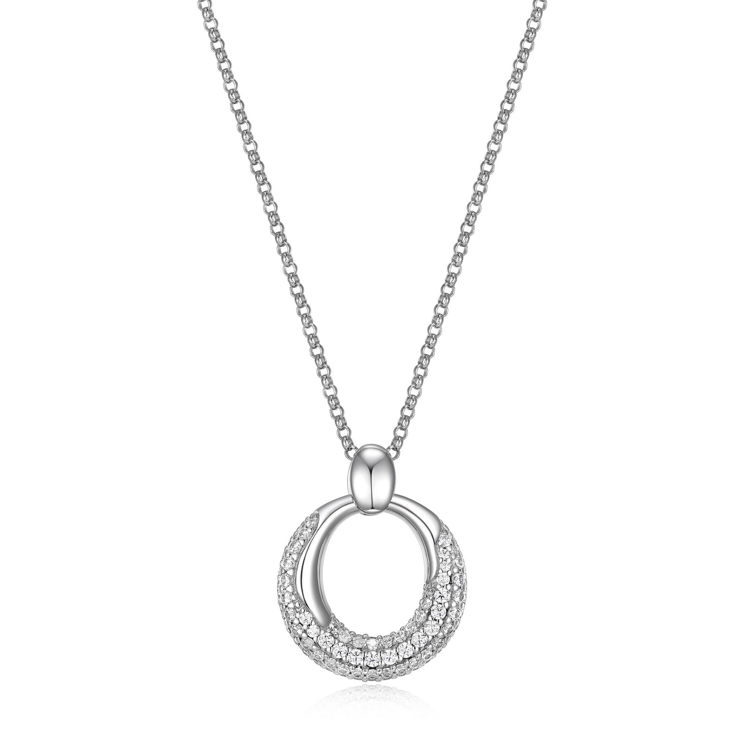 ELLE rhodium-plated and sterli