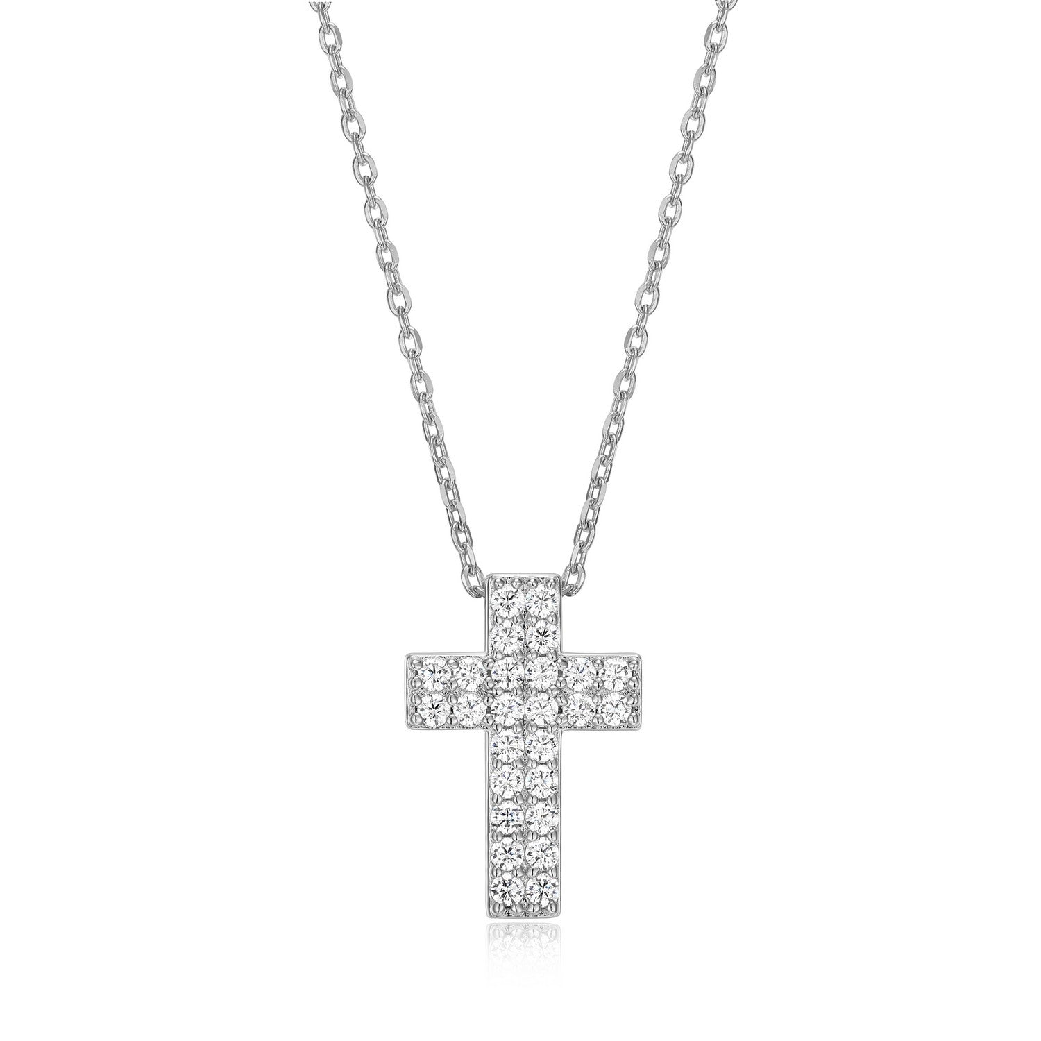 Pavé CZ Cross Pendant