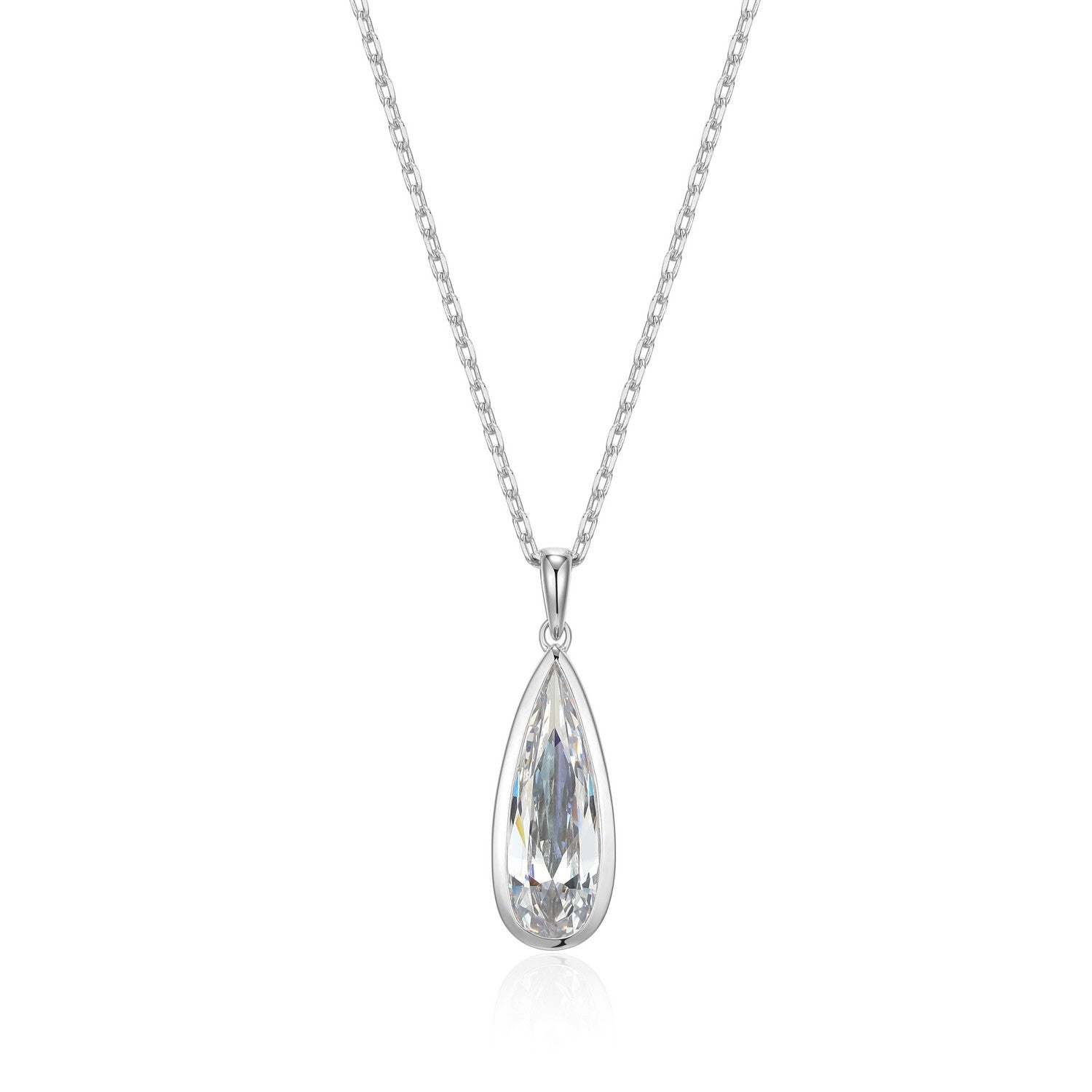 ELLE "Lustre" rhodium-plated s
