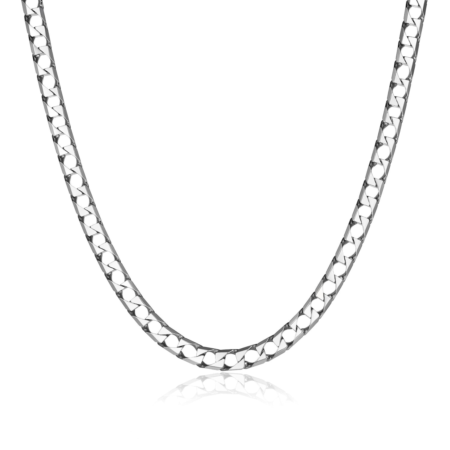 ETHOS Silver Square Curb Chain