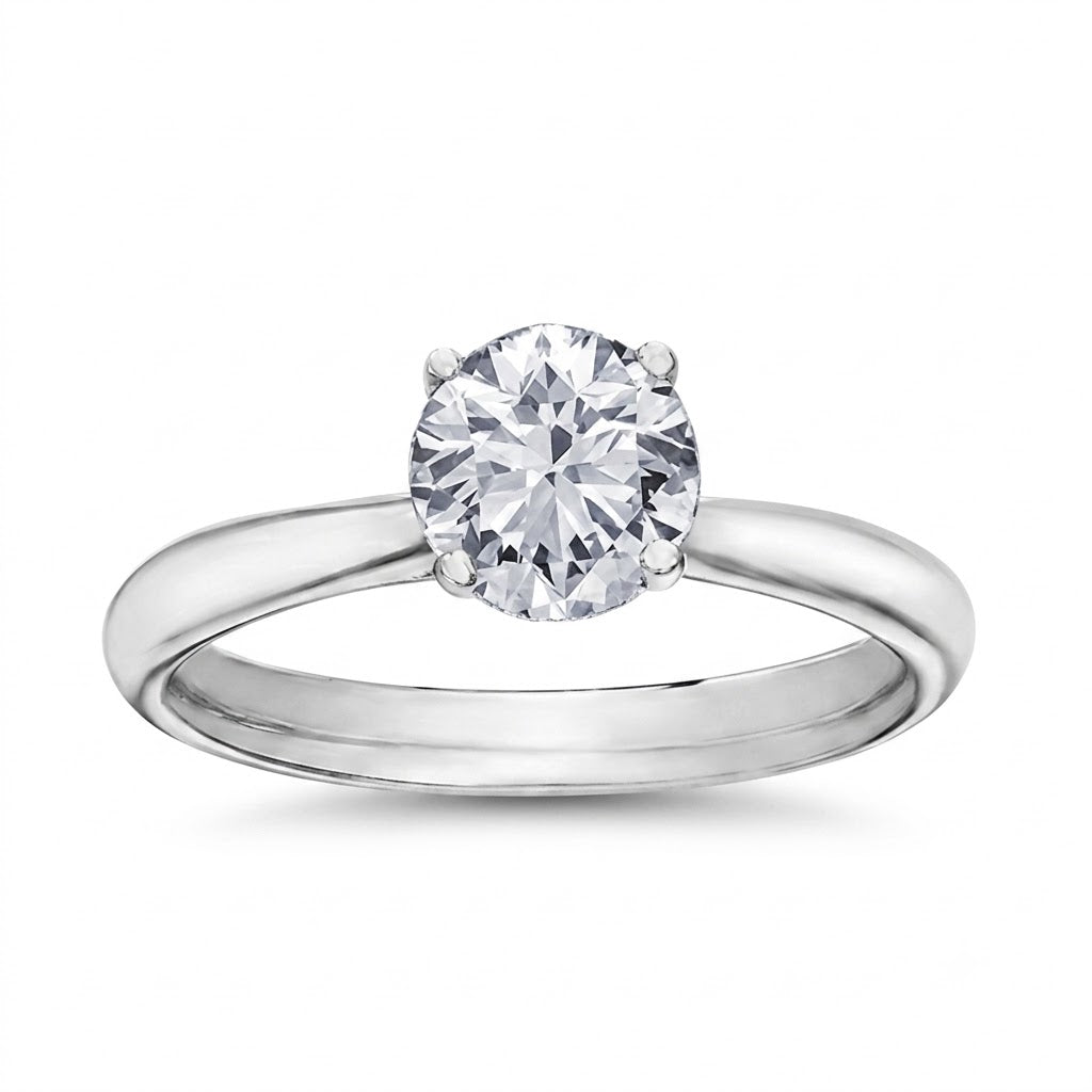 Maple Leaf Diamonds 1.57 TCW Peekaboo Solitaire Ring
