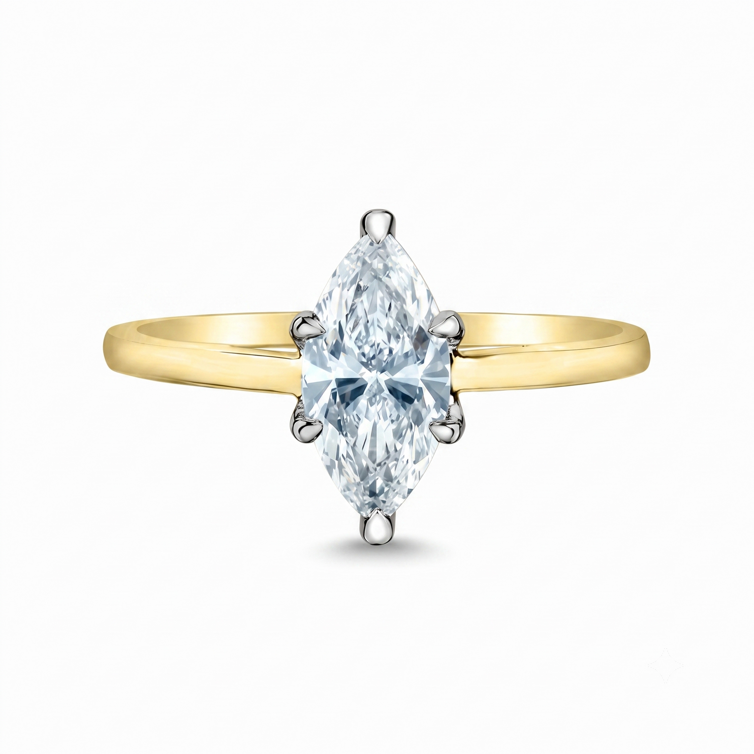 Diamond Evolution 14ky 1.04ct LG Marquis Cut Solitaire Engagment ring