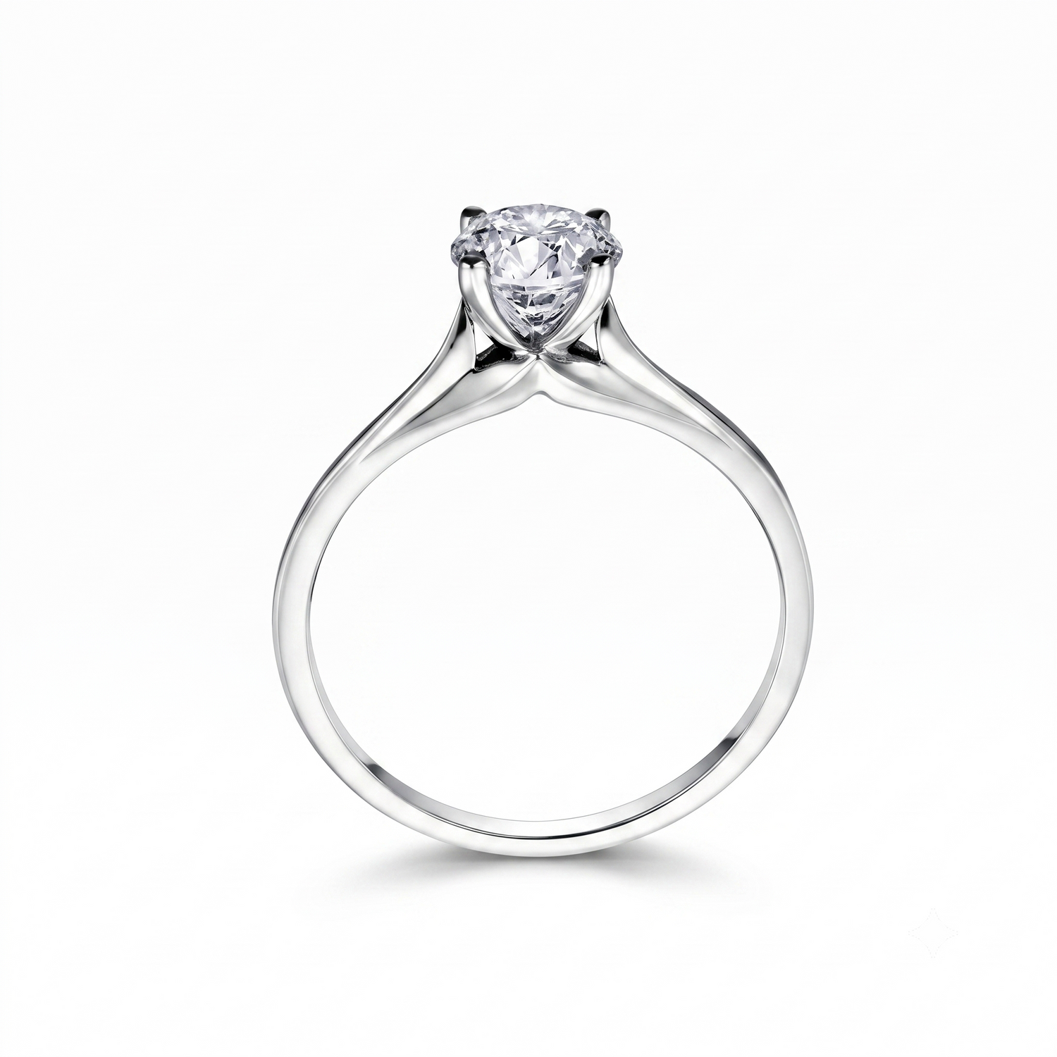 I Am Canadian 0.30 CT Round Diamond Solitiare Engagement Ring