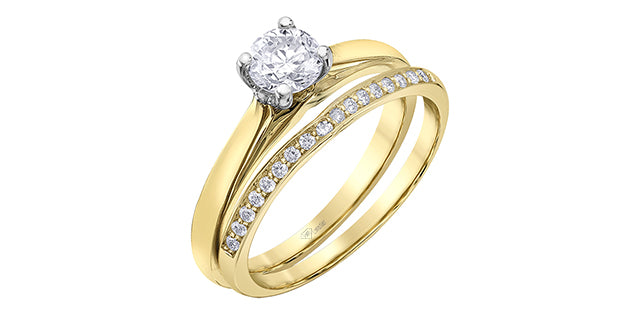 14 k Solitaire Engagement Ring,