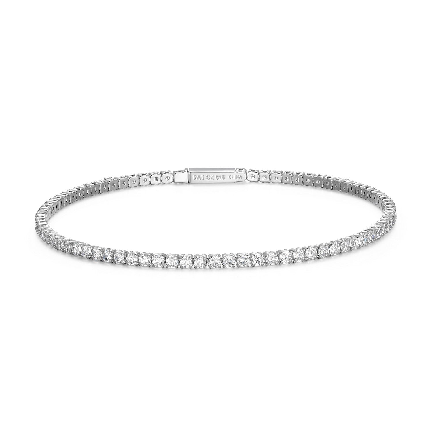 Sterling Silver Tennis Bracelet, 8.25"