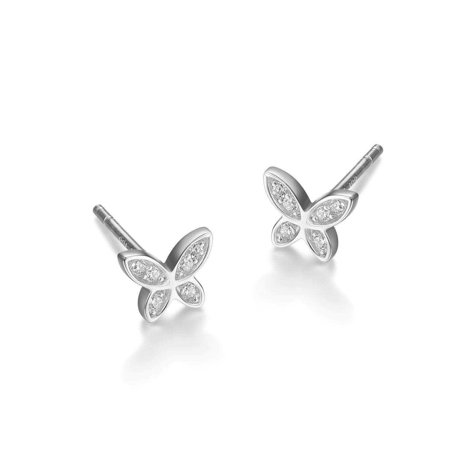 Reign Sterling Silver Butterfly Earrings