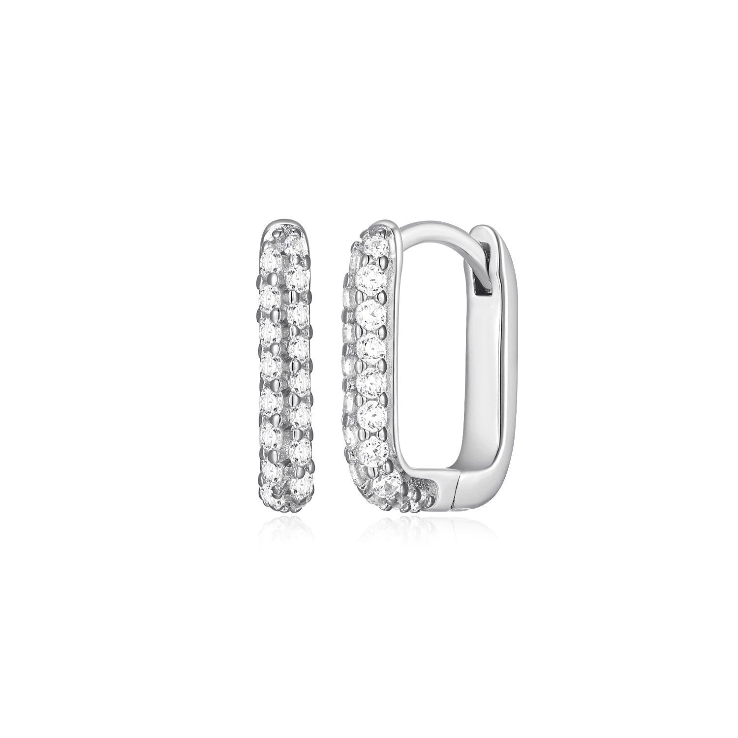 Reign Sterling Silver Hoop Earrings