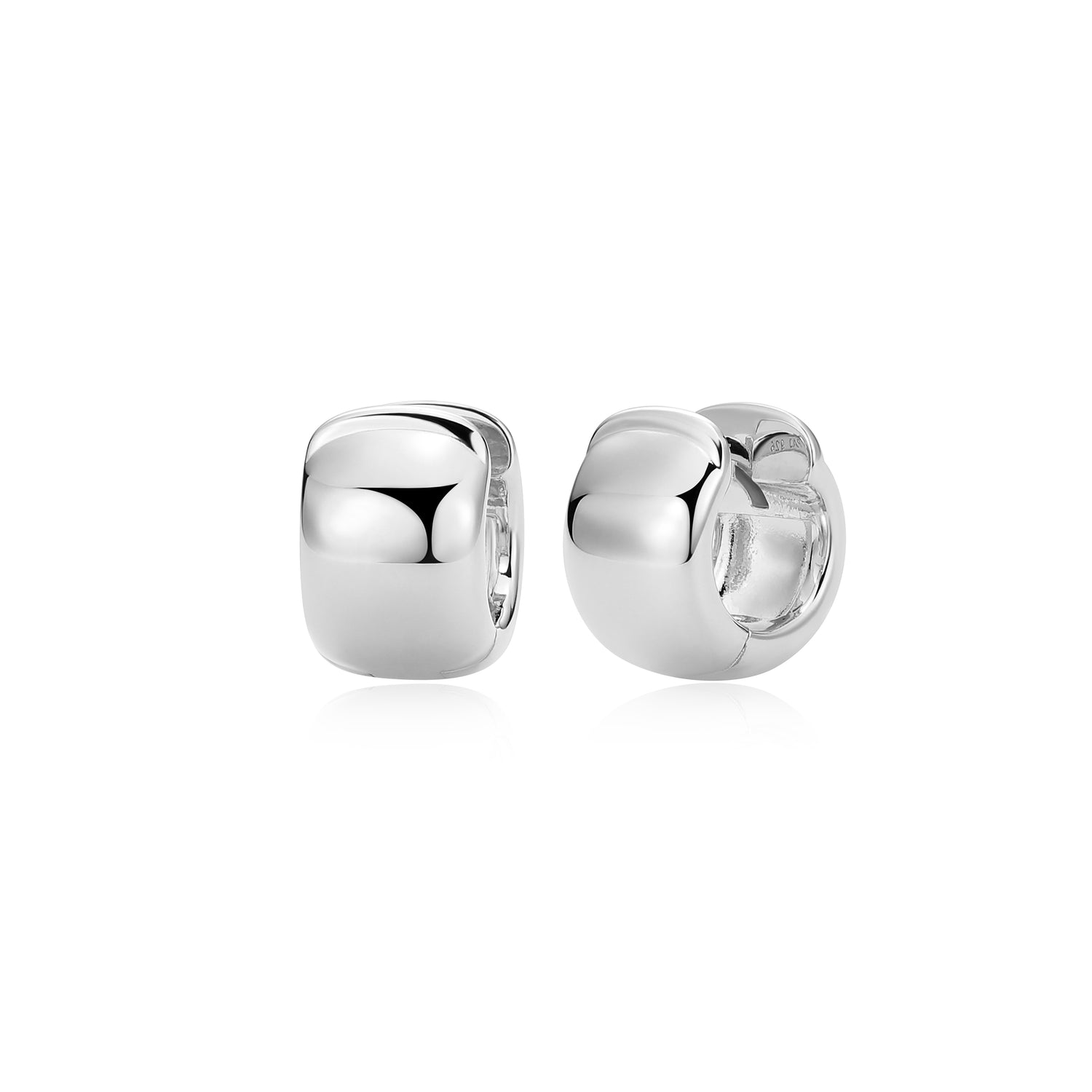 Polished Chunky Hoop Earrings